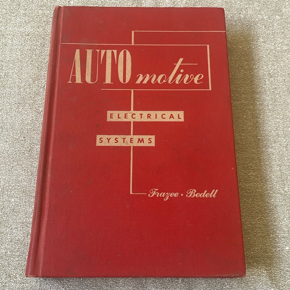 VTG 1964 Automotive Electrical Systems Frazee Bedell book